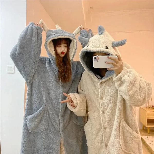 Kawaii Pastel Dragon Plush Hoodie Blanket - Bear Hugs