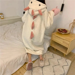 Kawaii Pastel Dragon Plush Hoodie Blanket - Bear Hugs