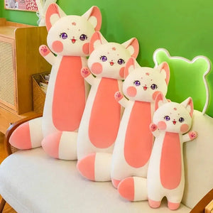 Long Cuddly Sakura Fox Family Plushie - Bear Hugs