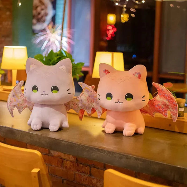 Luna & Solis the Kawaii Sakura Cats with Wings Plushies - Bear Hugs