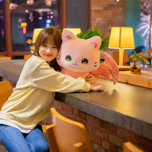 Luna & Solis the Kawaii Sakura Cats with Wings Plushies - Bear Hugs