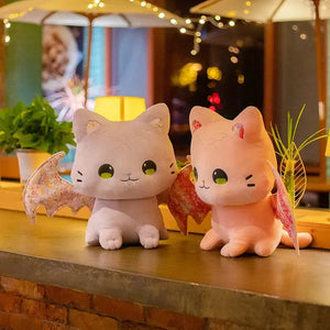 Luna & Solis the Kawaii Sakura Cats with Wings Plushies - Bear Hugs