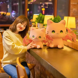 Luna & Solis the Kawaii Sakura Cats with Wings Plushies - Bear Hugs