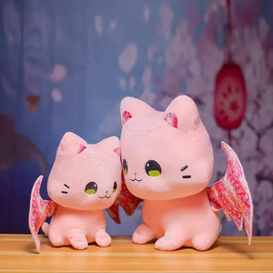 Luna & Solis the Kawaii Sakura Cats with Wings Plushies - Bear Hugs