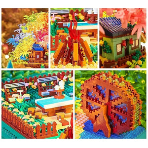 Rainbow Sakura Tree House Light Nano Building Blocks - Bear Hugs