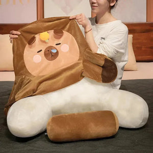 Sleepy Capybara Resting Cushion Pillow - Bear Hugs
