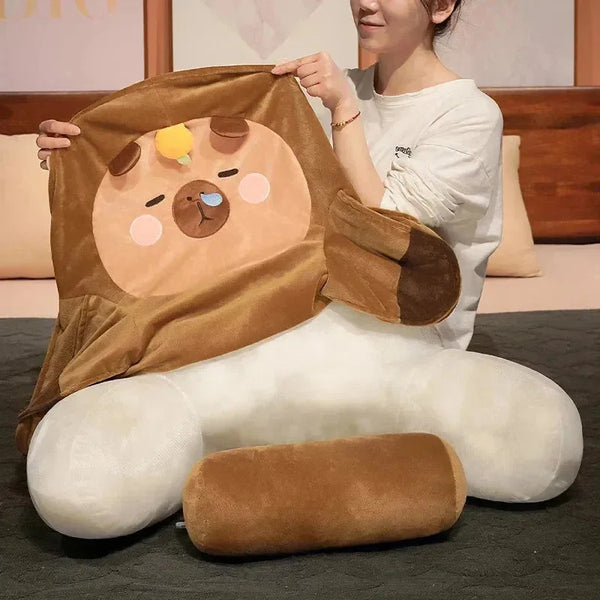 Sleepy Capybara Resting Cushion Pillow - Bear Hugs