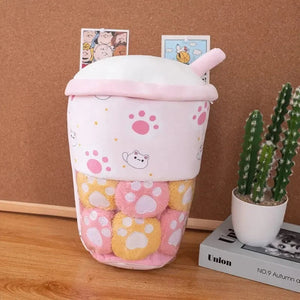 Smiling Boba Dessert Plushie - Bear Hugs