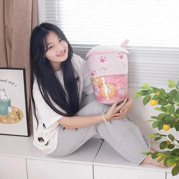 Smiling Boba Dessert Plushie - Bear Hugs