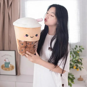 Smiling Boba Dessert Plushie - Bear Hugs