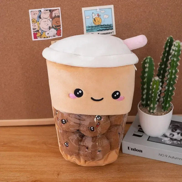Smiling Boba Dessert Plushie - Bear Hugs