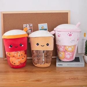 Smiling Boba Dessert Plushie - Bear Hugs