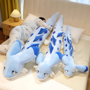Sofi the Long Kawaii Baby Blue Hybrid Dragon Plushie - Bear Hugs