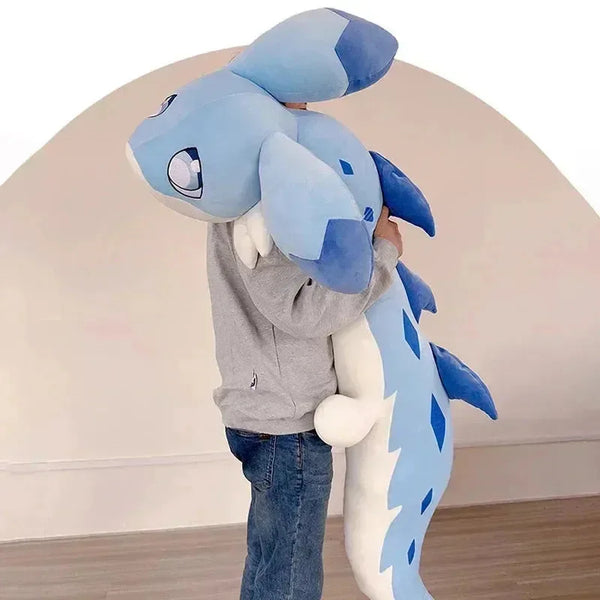 Sofi the Long Kawaii Baby Blue Hybrid Dragon Plushie - Bear Hugs