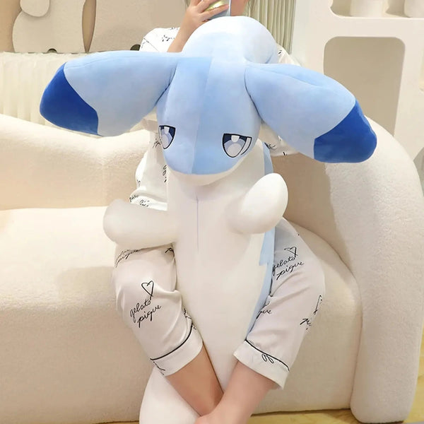 Sofi the Long Kawaii Baby Blue Hybrid Dragon Plushie - Bear Hugs