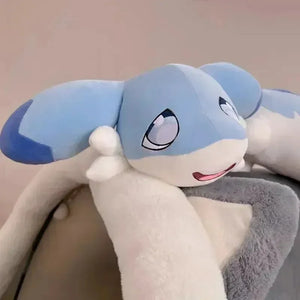 Sofi the Long Kawaii Baby Blue Hybrid Dragon Plushie - Bear Hugs