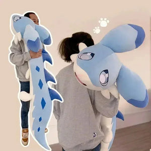 Sofi the Long Kawaii Baby Blue Hybrid Dragon Plushie - Bear Hugs