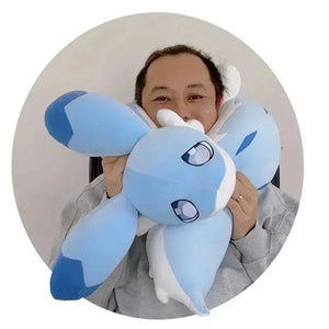 Sofi the Long Kawaii Baby Blue Hybrid Dragon Plushie - Bear Hugs