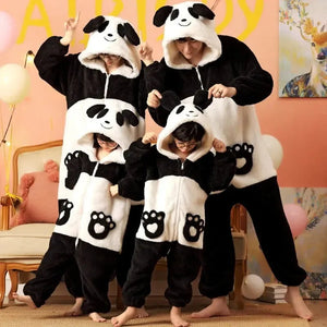 Soft Bear Family Fluffy Pyjama 1-Piece Set - Bear Hugs