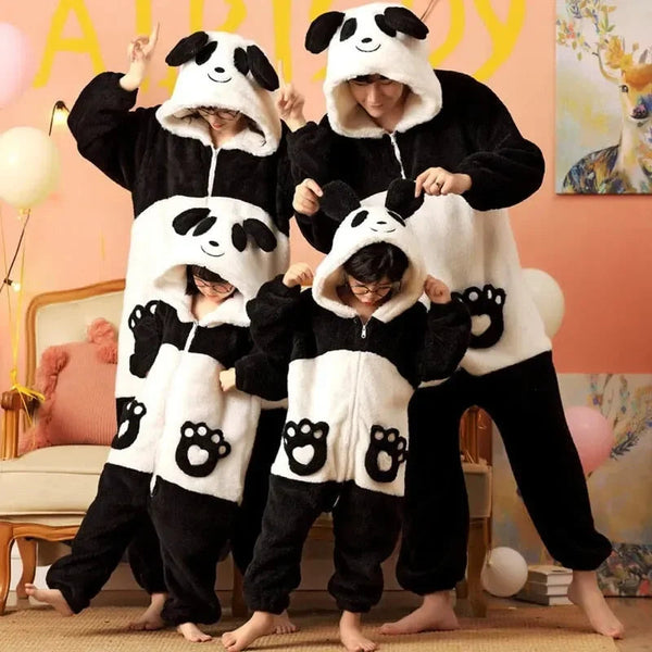 Soft Bear Family Fluffy Pyjama 1-Piece Set - Bear Hugs
