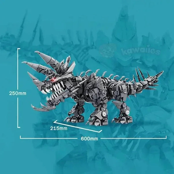 Super Mech Colossal Triceratops Dinosaur Building Set - Bear Hugs