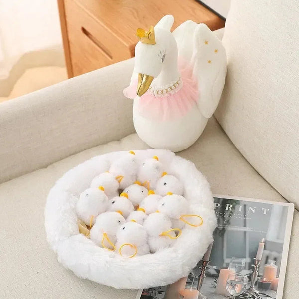 Swan and Chicken Family Plushies - Bear Hugs