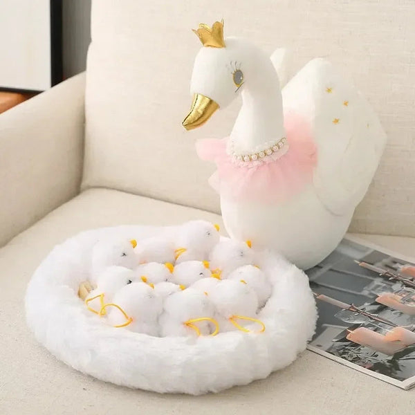Swan and Chicken Family Plushies - Bear Hugs