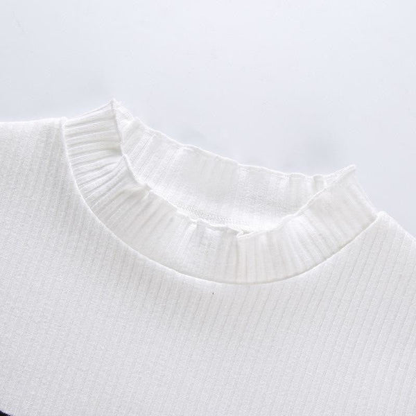 Knit Sad Eyes Crop Top - Bear Hugs