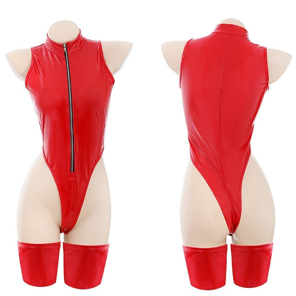 Latex Red Devil Cosplay - Bear Hugs