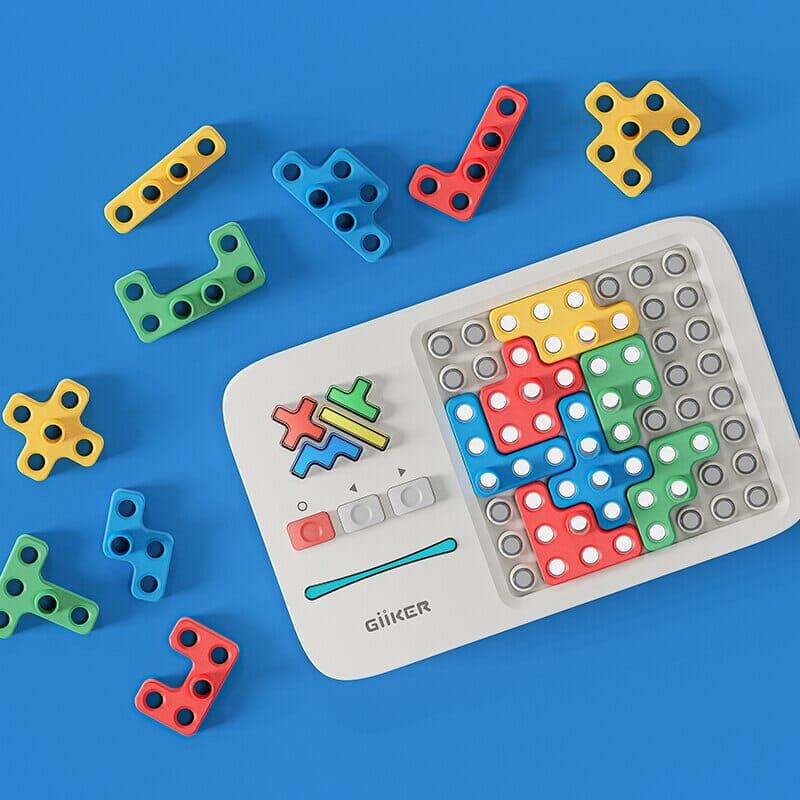 New Giiker Super Blocks Game 1000+Levelled UP Challenges Logic Exercise Board Game For Kids - Bear Hugs