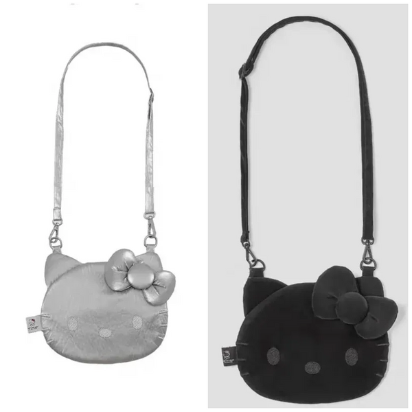 Hello Kitty Blackout Velvet Plush Crossbody Bag
