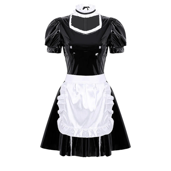 Pleather Maid Dress - Bear Hugs