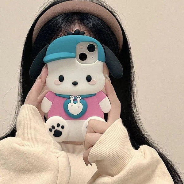 Pochacco Blue Cap Phone Case (For iPhone)