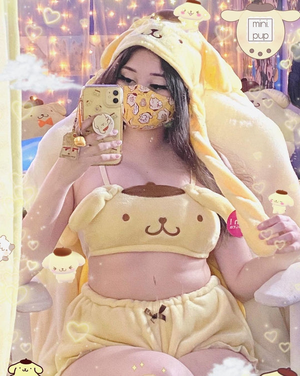 Playful Purin Lingerie Set