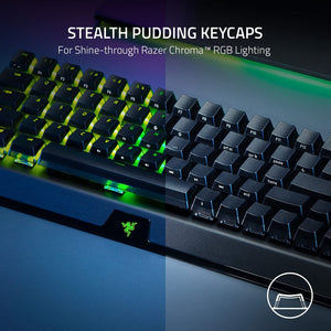 Razer Blackwidow V3 Mini Hyperspeed - Phantom Edition - Yellow Switch - Wireless 65% Mechanical Gaming Keyboard with Chroma RGB - Bear Hugs