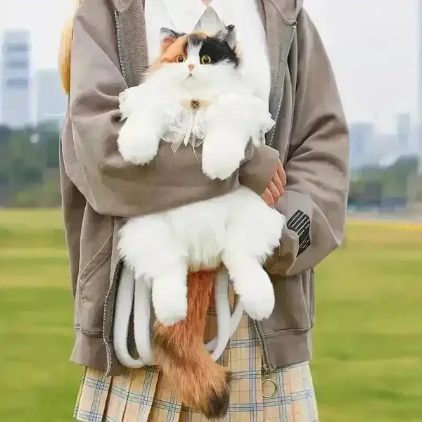 Realistic Live Cat Shaped Backpack - Bear Hugs