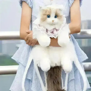 Realistic Live Cat Shaped Backpack - Bear Hugs