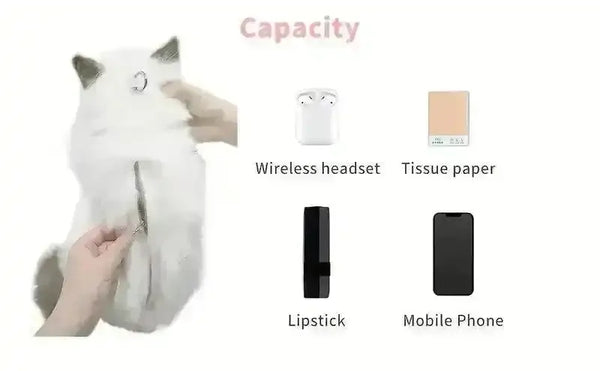 Realistic Live Cat Shaped Backpack - Bear Hugs