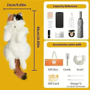 Realistic Live Cat Shaped Backpack - Bear Hugs