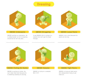 Smiski Dressing Series Glow In The Dark Figurines
