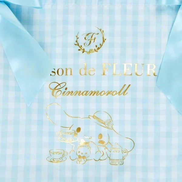 Sanrio x Maison De Fleur Cinnamoroll Gingham Tote Bag - Bear Hugs