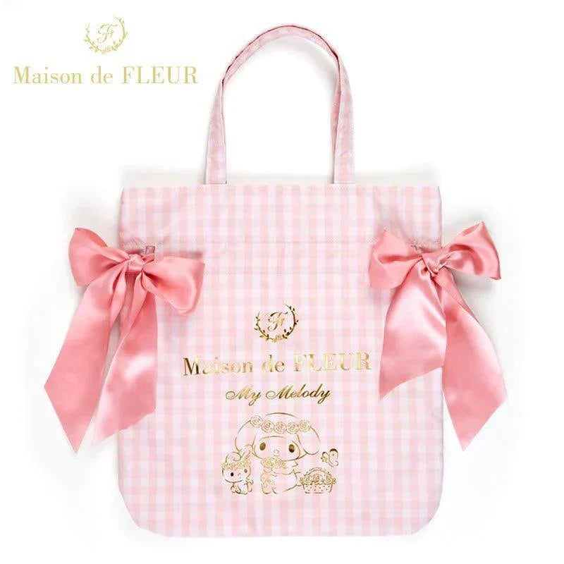 Sanrio x Maison De Fleur My Melody Gingham Tote Bag - Bear Hugs