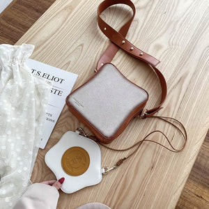 Toast PU Leather Crossbody Bag - Bear Hugs