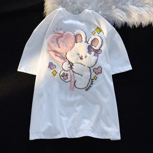Tulip Bunny Fluffy Tee - Bear Hugs