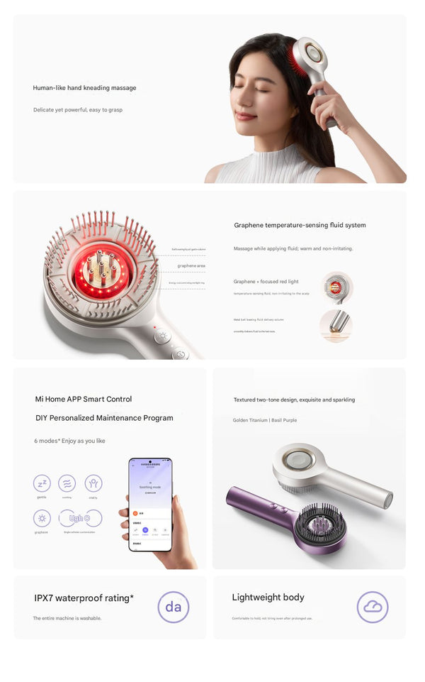 Xiaomi Mijia Smart Comb For Scalp & Head Massager - Bear Hugs