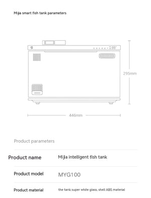 Xiaomi Mijia Smart Fish Tank MYG100 Work With Mijia APP Mobile controlled remote feeding Smart Lighting System Light Aquarium - Bear Hugs