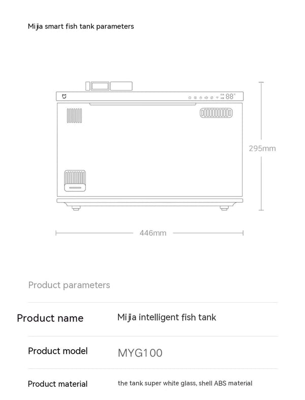 Xiaomi Mijia Smart Fish Tank MYG100 Work With Mijia APP Mobile controlled remote feeding Smart Lighting System Light Aquarium - Bear Hugs